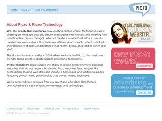 Piczo (2000s social networking site) : r/2000sNostalgia .